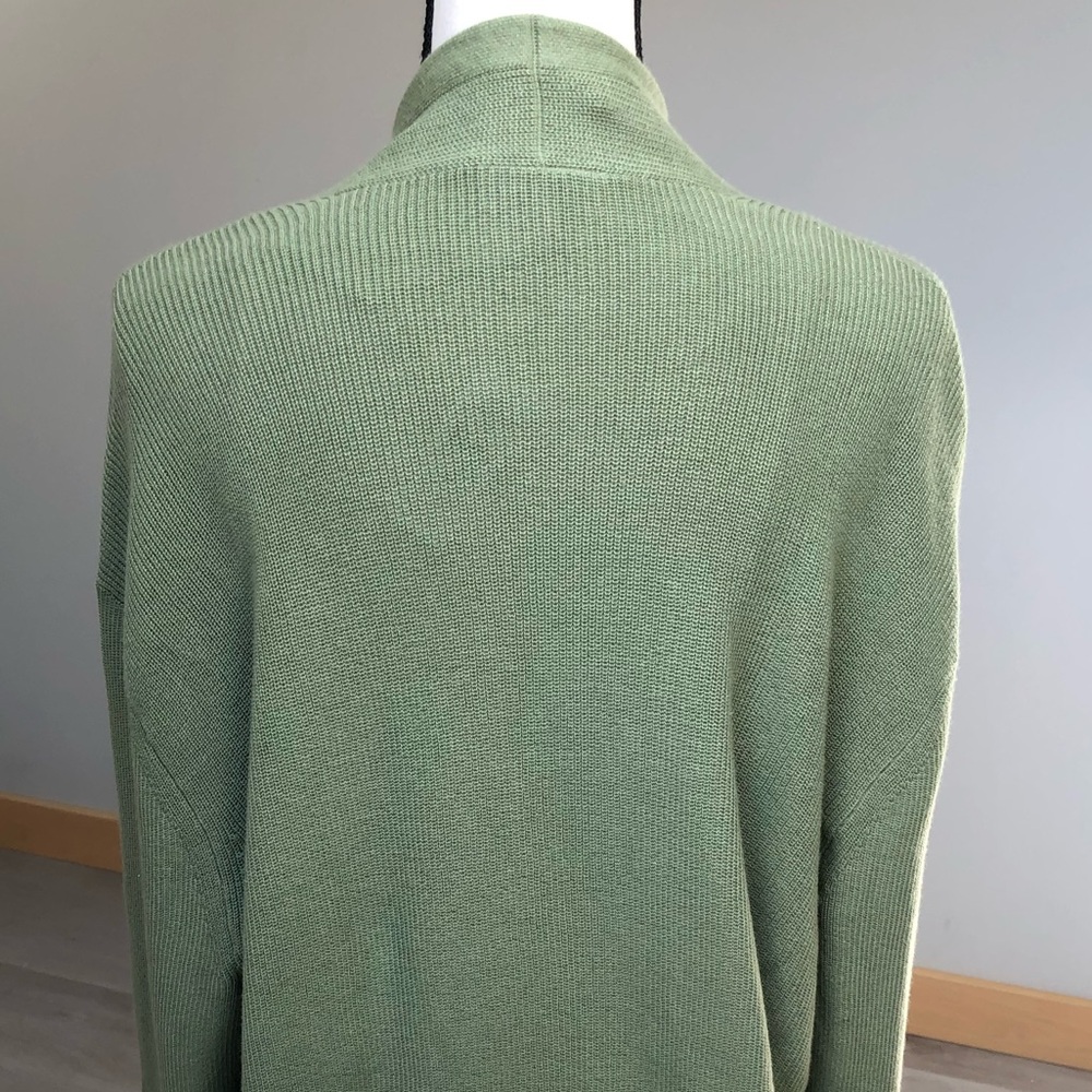 LOFT NWT Green Cotton Open Cardigan Size XL - Picture 10 of 13